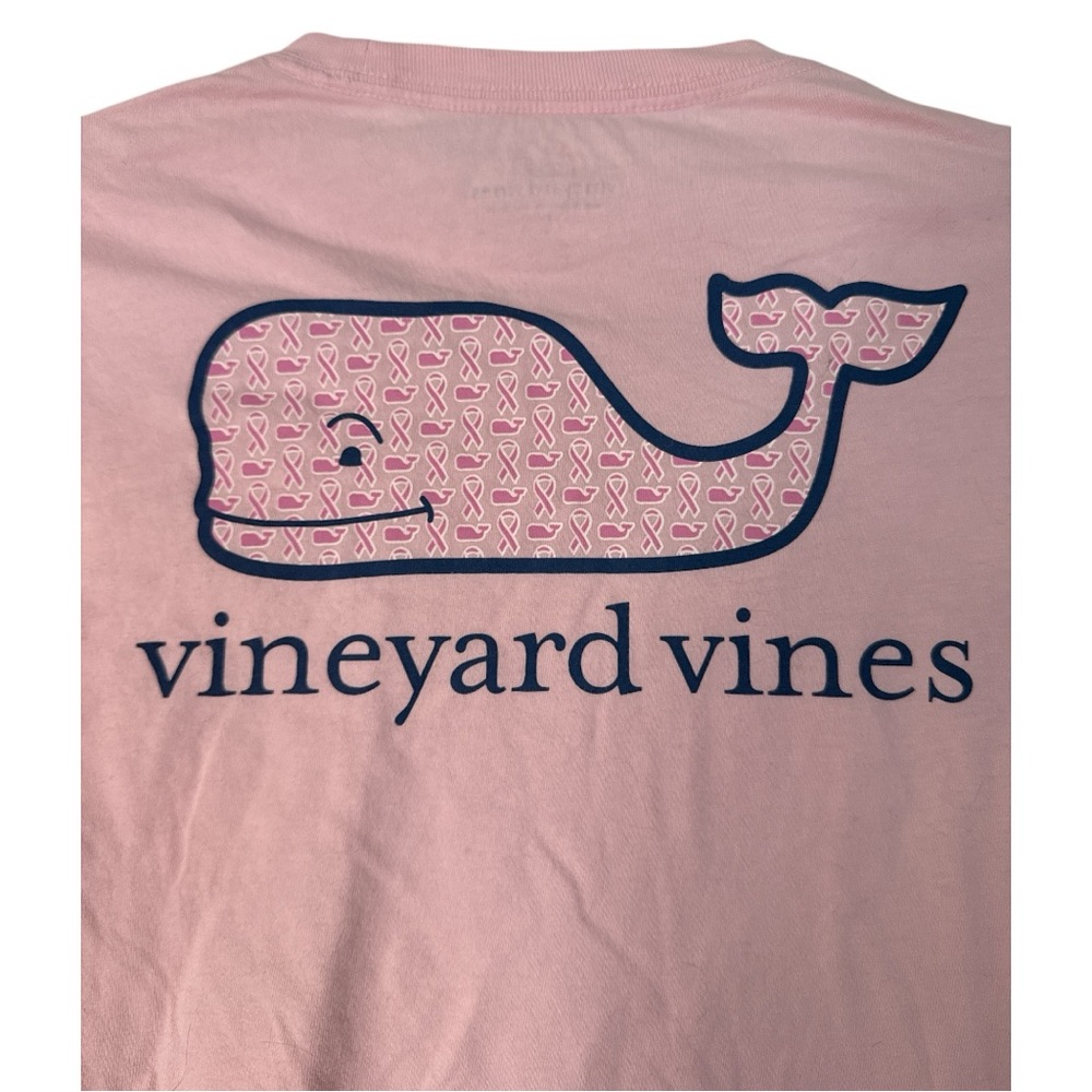 Vineyard Vines breast cancer awareness tee youth L EUC F-30 - Picture 5 of 6